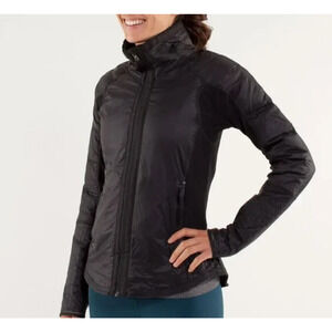 Lululemon Run Up Y2K Preppy Jacket Black Running Medium A004111